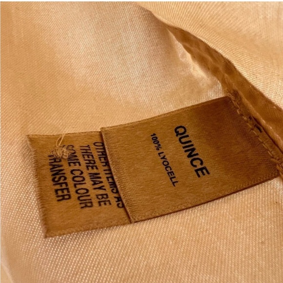 Quince Vintage Wash Tencel Camp Shirt Light Khaki sz L NWT Button Front Top - Picture 4 of 4